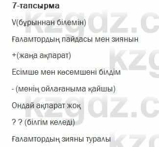 Казахский язык Ермекова 7 класс 2017 Упражнение 7