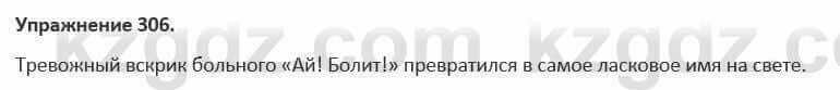 Русский язык и литература (Часть 1) Жанпейс 5 класс 2017 Упражнение 306