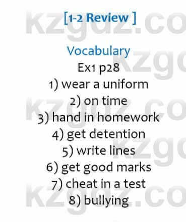 Английский язык (Eyes Open 2 for Kazakhstan Grade 6 Student`s book) Ben Goldstein 6 класс 2017 Упражнение Ex1 p28