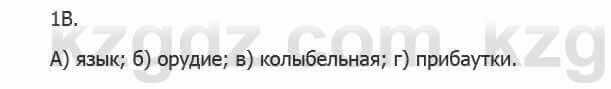 Русский язык Сабитова З. 5 класс 2017 Упражнение 1В