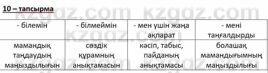 Казахский язык Әрінова Б. 8 класс 2018 Упражнение 10