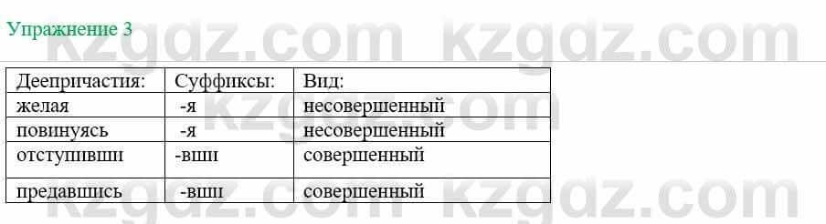 Русский язык и литература (Часть 1) Жанпейс У. 8 класс 2018 Упражнение 3