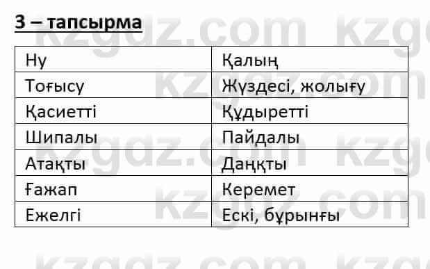 Казахский язык и литература (Часть 1) Оразбаева Ф. 6 класс 2018 Упражнение 3