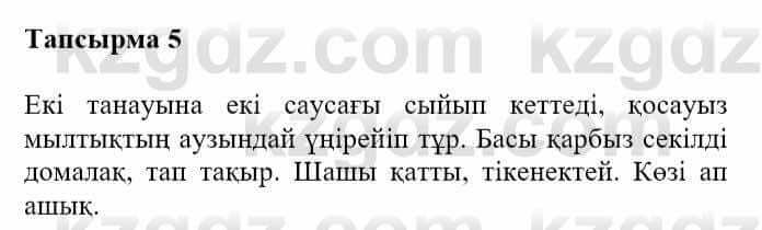 Казахская литература Турсынгалиева С. 5 класс 2017 Упражнение 5