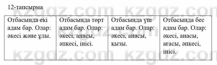 Казахский язык и литература (Часть 1) Оразбаева Ф. 5 класс 2017 Упражнение 12