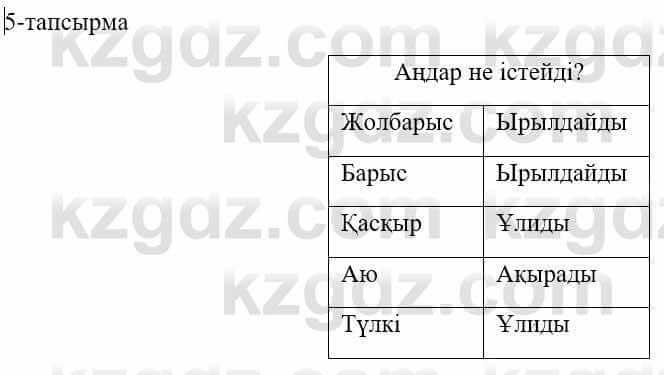 Казахский язык и литература (Часть 1) Оразбаева Ф. 5 класс 2017 Упражнение 5