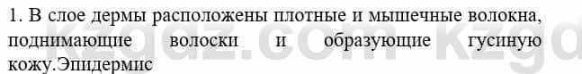 Биология Соловьева А. 8 класс 2018 Оценка 1