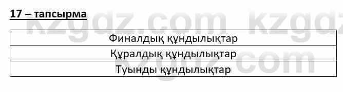 Казахский язык (ЖМБ) Даулетбекова Ж. 10 ЕМН класс 2019 Упражнение 17