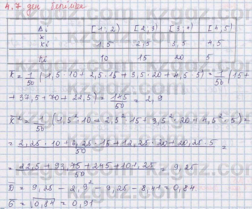 Алгебра Шыныбеков 8 класс 2018 Упражнение 4.7