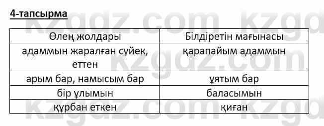 Казахский язык Аринова 6 класс 2018 Упражнение 4