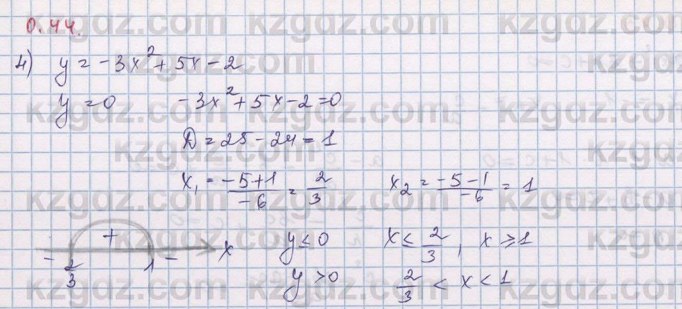 Алгебра Шыныбеков 9 класс 2019 Упражнение 0.44
