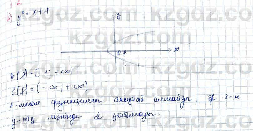 Алгебра Шыныбеков 10 ЕМН класс 2019 Упражнение 1.2