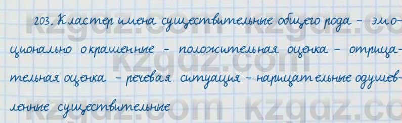 Русский язык и литература Жанпейс 7 класс 2017 Упражнение 203