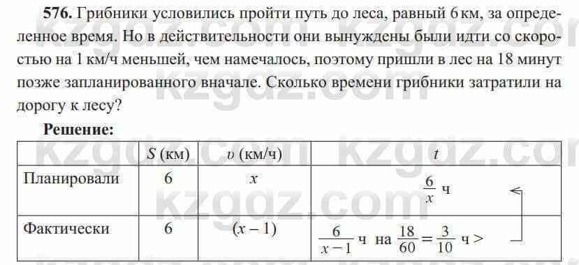 Алгебра Солтан 8 класс 2020 Упражнение 576