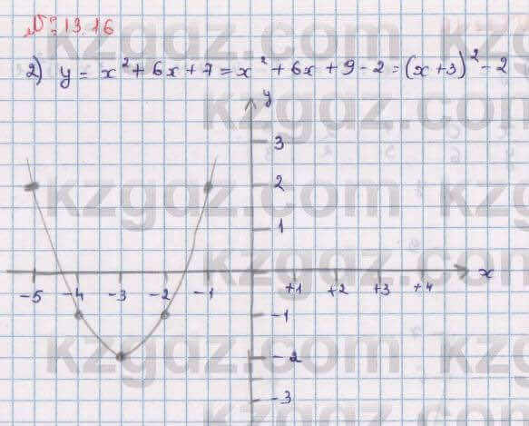Алгебра Абылкасымова 8 класс 2018 Упражнение 13.16